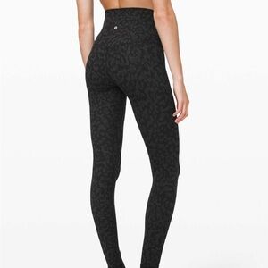 Lululemon Align Super-High Rise Pant 28" Formation Camo Deep Coal Multi